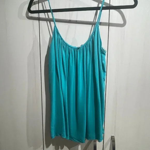 100% Silk Babaton Teal Camisole - Picture 1 of 5